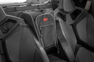Rough Country Suspension Systems - Rough Country 93072 Center Storage Bag Black for Polaris RZR Pro