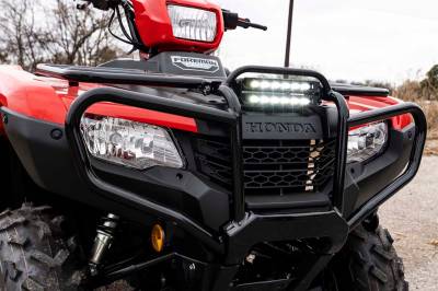 Rough Country Suspension Systems - Rough Country 92016 Bumper Mount Dual 6" LED Light Bar Kit for Honda Foreman