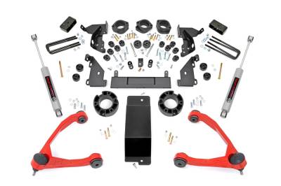 Rough Country Suspension Systems - Rough Country 292.20RED 4.75" Suspension Lift Kit for Silverado/Sierra 1500 4WD