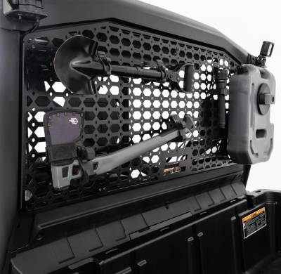 Rough Country Suspension Systems - Rough Country 97077 MOLLE Rear Window Rack Panel for Can-Am Defender HD 8-10