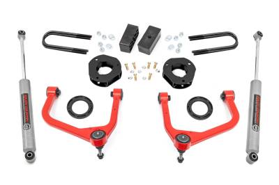 Rough Country Suspension Systems - Rough Country 28830RED 3.5" Suspension Lift Kit for 19-24 Sierra 1500 Gas