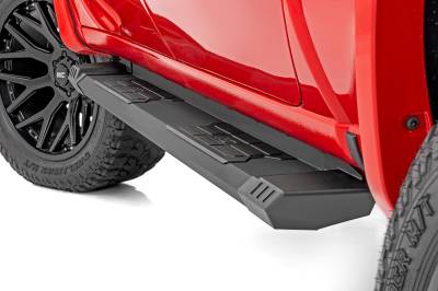 Rough Country Suspension Systems - Rough Country HD2 Black Running Boards for 03-09 RAM HD Quad SRB020877A