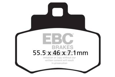 EBC Motorcycle Brakes - EBC Motorcycle Brakes SFA356HH SFAHH Sintered Scooter Series Pads