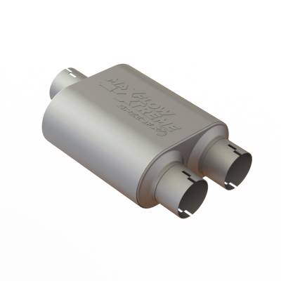 SpeedFx - SpeedFX 50101M2 MaxFlow Xtreme Muffler 3" Inlet Dual 3" Outlet 16" SS Chambered