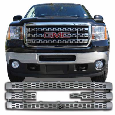 Coast To Coast - Coast To Coast IWCGI90 Chrome Honeycomb Grille Insert Overlay 1 Piece w/Emblem