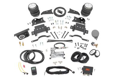 Rough Country Suspension Systems - Rough Country 10037WC Rear Air Spring Kit w/Compressor for 14-26 Ram 2500 RWD