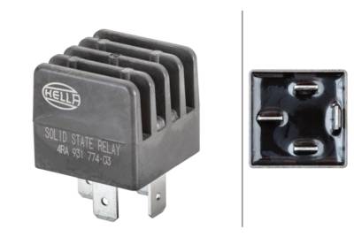 Hella - HELLA 931774031 12V 20A Mini ISO Solid State Relay SPST N/O Sealed Wiper Blade