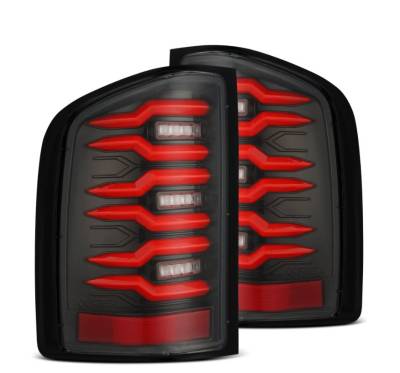 AlphaRex - AlphaRex 620000 Black/Red LED Taillights for 07-13 Chevy Silverado
