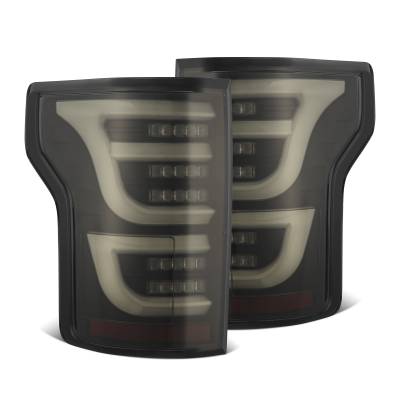 AlphaRex - AlphaRex 652040 Black LED Taillights for 15-20 Ford F150