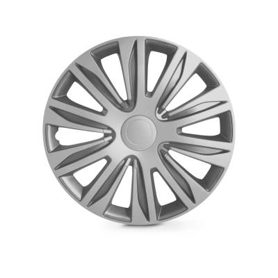 Winjet - Winjet CHB-5083-B-15 15" Wheel Cover Hubcaps Silver 4Pc