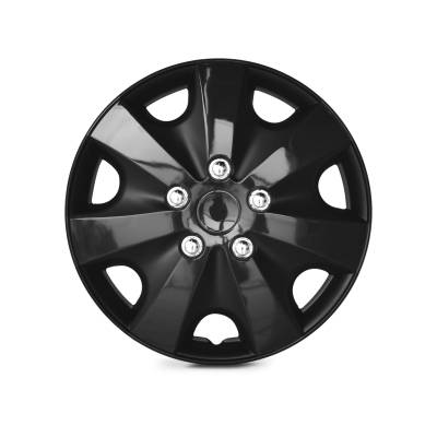 Winjet - Winjet CHB-5051-BL-15 15" Universal Wheel Cover Hubcaps 4Pc Black