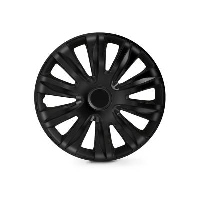 Winjet - Winjet CHB-5083-BP-14 14" 4Pc Set Wheel Cover Hubcaps Black Matte