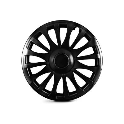 Winjet - Winjet CHB-5081-BL-15 15" Universal Wheel Cover Hubcaps 4PC Black