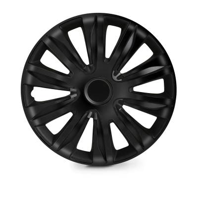 Winjet - Winjet CHB-5083-BP-17 Universal Wheel Cover Hubcaps 4Pc 17" Matte Black