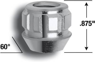 Gorilla Automotive - Gorilla Automotive 78441N F Wheel Lock Set 14mm x 1.50 Acorn Chrome 4PC & Key