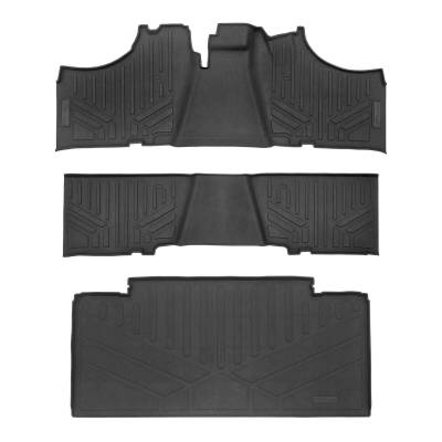 SMARTLINER - SMARTLINER UA0128/UB0128/UK0128 Front/Rear Black Floor Liners for 17-24 Mule