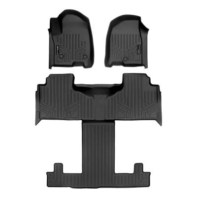 SMARTLINER - SMARTLINER SA0524/B0524 Front/Rear Black Floor Liners for Escalade/Tahoe/Yukon