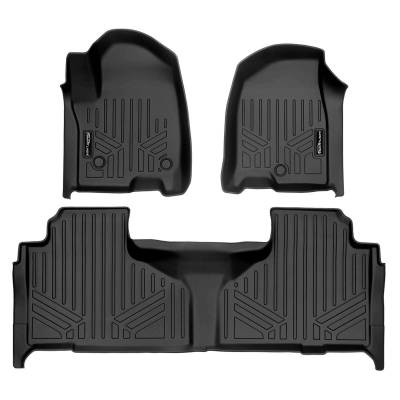 SMARTLINER - SMARTLINER SA0524/B0525 Front/Rear BLACK Floor Liners GM Full Size SUV