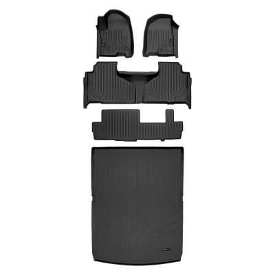 SMARTLINER - SMARTLINER Front/Rear Floor Liners w/Cargo Black ESV/Suburban/Yukon XL