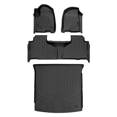 SMARTLINER - SMARTLINER SA0524/B0525/D0524 F/R Cargo Floor Liners Black Escalade/Tahoe/Yukon