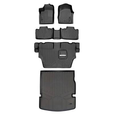 SMARTLINER - SMARTLINER Front/Rear Floor Liners w/Cargo Black for Durango/Grand Cherokee