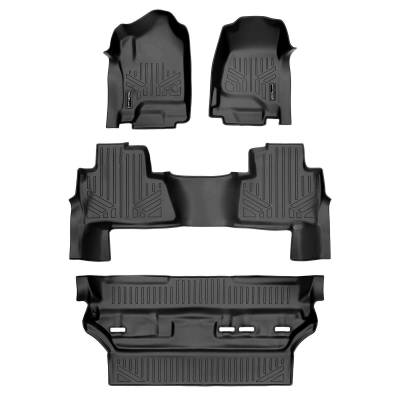 SMARTLINER - SMARTLINER SA0136/B0445/C0445 Front/Rear BLACK Floor Liners Tahoe/Yukon