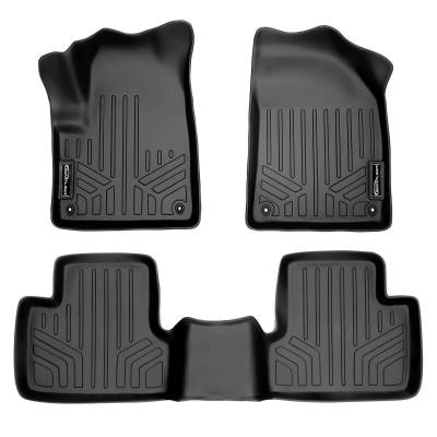 SMARTLINER - SMARTLINER SA0150/B0150 Front/Rear BLACK Floor Liners for Jeep Cherokee KL