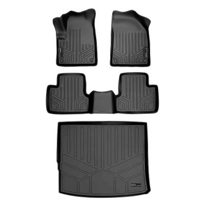 SMARTLINER - SMARTLINER SA0150/B0150/D0150 Front/Rear BLACK Floor Liners for Jeep Cherokee KL