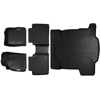 SMARTLINER - SMARTLINER SA0157/B0157/D0157 Front/Rear Black Floor Liners for Chevy Impala