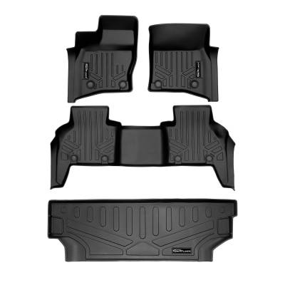 SMARTLINER - SMARTLINER Front/Rear Floor Liners w/Cargo Liner Black Land Rover Defender 130