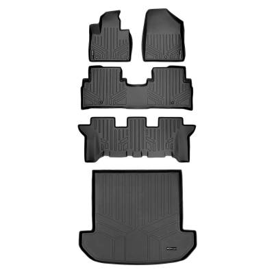 SMARTLINER - SMARTLINER Front/Rear Floor Liners w/Cargo Liner Black for Kia Sorento