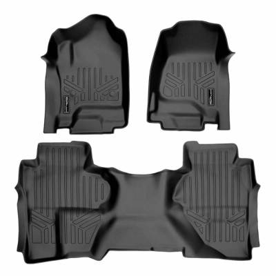 SMARTLINER - SMARTLINER SA0226/B0148/J0136 F/R Floor Liners w/BedLiner Silverado/Sierra Ext