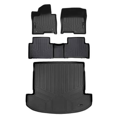 SMARTLINER - SMARTLINER SA0608/B0608/D0547 Front/Rear BLACK Floor Liners for Kia Sorento