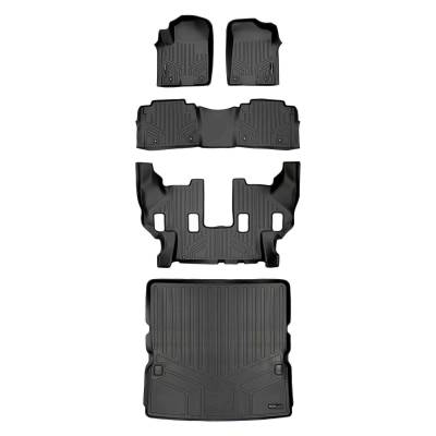 SMARTLINER - SMARTLINER Front/Rear Floor Liners w/Cargo Liner Black for Armada/QX56/QX80