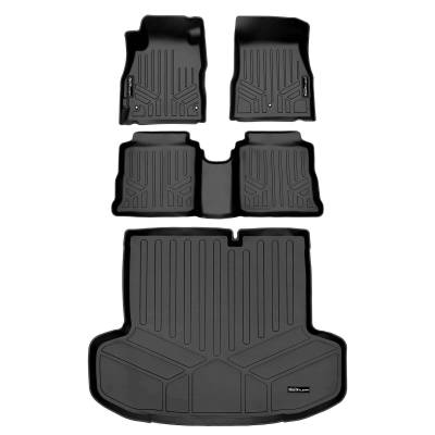 SMARTLINER - SMARTLINER SA0642/B0642/D0642 Front/Rear BLACK Floor Liners for Nissan Versa