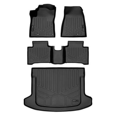 SMARTLINER - SMARTLINER SA0652/B0652/D0652 Front/Rear BLACK Floor Liners for Kia Niro