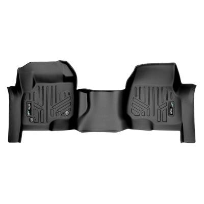 SMARTLINER - SMARTLINER SA0298 Front Black Floor Liners for Super Duty Ext/Crew