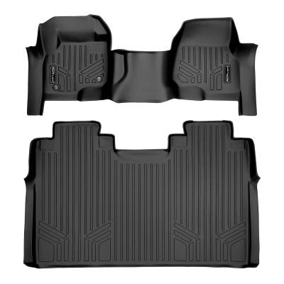 SMARTLINER - SMARTLINER SA0298/B0188 Front/Rear Black Floor Liners for Super Duty Crew