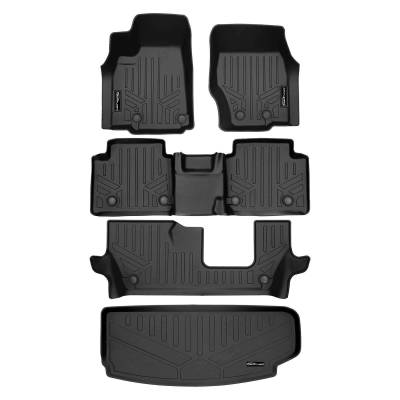 SMARTLINER - SMARTLINER SA0674/B0568/C0568/E0568 F/R Black Floor Liners for Grand Cherokee L