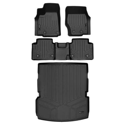 SMARTLINER - SMARTLINER SA0674/B0568/D0568 F/R Black Floor Liners for Jeep Grand Cherokee L