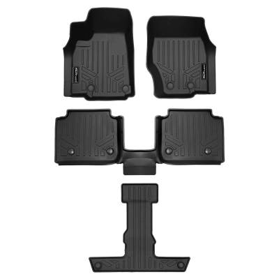 SMARTLINER - SMARTLINER SA0674/B0569/C0569 F/R Black Floor Liners for Jeep Grand Cherokee L
