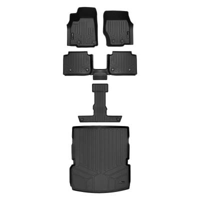 SMARTLINER - SMARTLINER SA0674/B0569/C0569/D0568 F/R Black Floor Liners for Grand Cherokee L