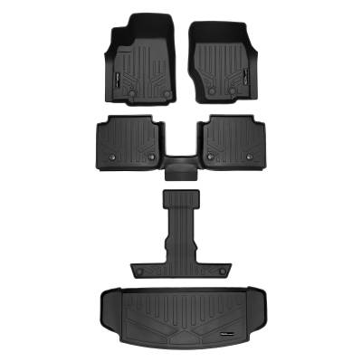 SMARTLINER - SMARTLINER SA0674/B0569/C0569/E0569 F/R Black Floor Liners for Grand Cherokee L