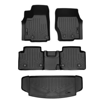SMARTLINER - SMARTLINER SA0674/B0569/E0569 F/R Black Floor Liners for Jeep Grand Cherokee L
