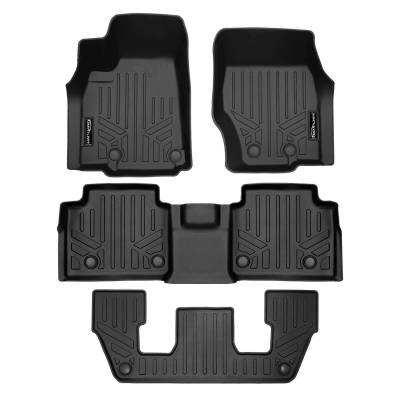 SMARTLINER - SMARTLINER SA0674/B0644/C0644 F/R Black Floor Liners for Grand Cherokee L