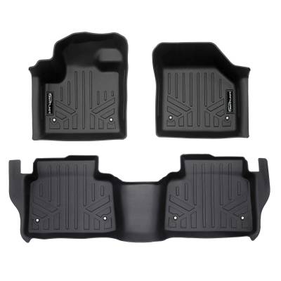 SMARTLINER - Smartliner SA0701/B0701 Front/Rear BlackFloor Liners for Discovery Sport