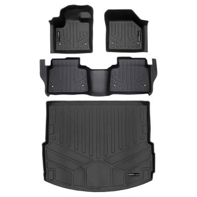 SMARTLINER - Smartliner SA0701/B0701/D0701 Front/Rear BlackFloor Liners for Discovery Sport