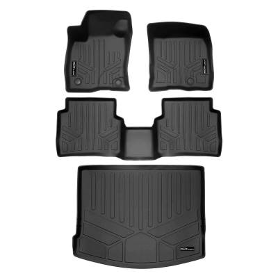 SMARTLINER - SMARTLINER SA0709/B0709/D0709 Front/Rear BLACK Floor Liners Lincoln Corsair
