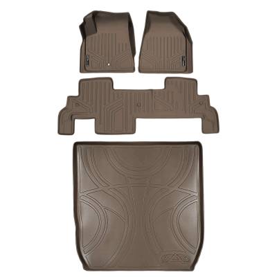 SMARTLINER - SMARTLINER SA1043/B1043/D1043 Front/Rear Floor Liners Tan for Enclave/Traverse