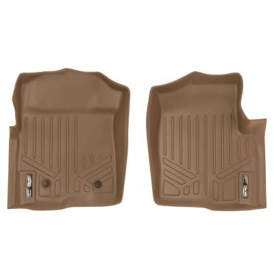 SMARTLINER - SMARTLINER SA1094 Tan Front Floor Liners for Ford F150 Ext/Crew